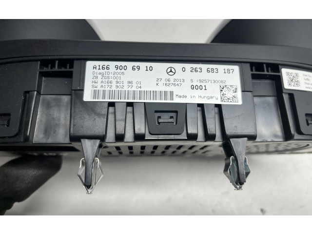 Панель приборов A1669006910, A1669019601   Mercedes-Benz GL X166       