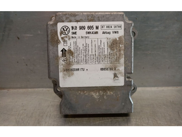 Блок подушек безопасности 1K0909605M, 5WK43411SME   Skoda Octavia Mk2 (1Z)