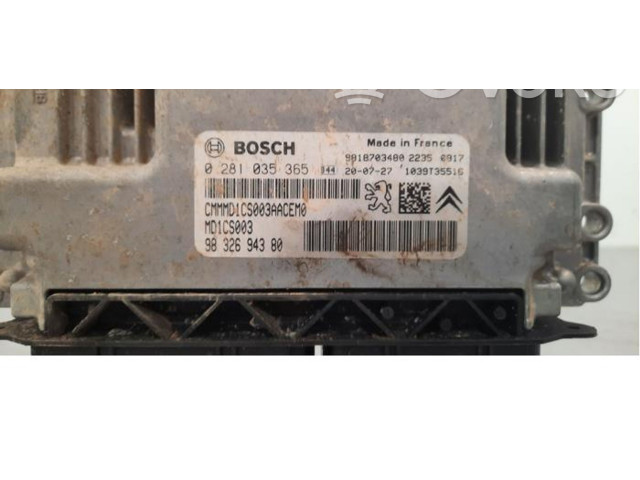 Řídící jednotka 9832694380 Citroen Berlingo 2020