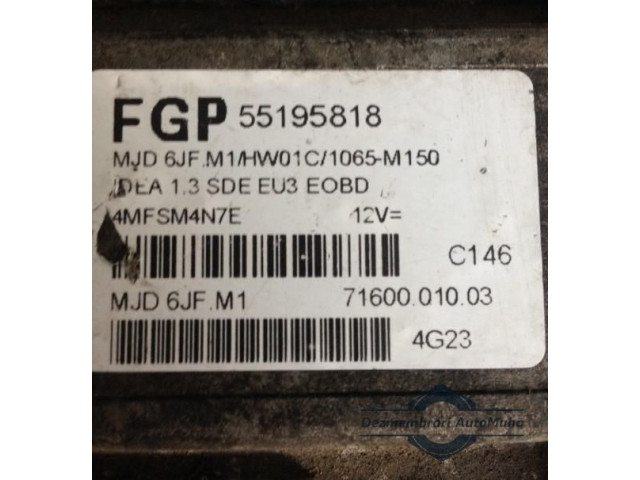 Блок управления двигателем Блок управления 55195818, FGP55195818   Fiat Idea