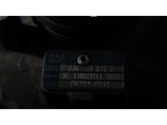 Турбина Skoda Fabia Mk2 (5J) 038253010B для двигателя BSW