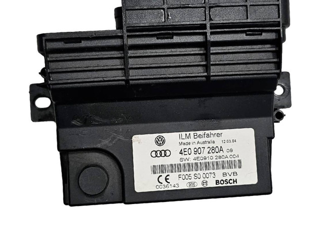 Блок управления 4E0907280A, F005S00073 Audi A8 S8 D3 4E