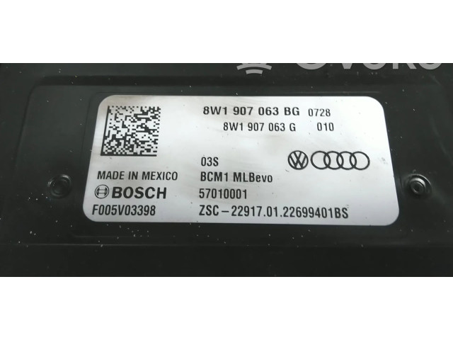 Модуль управления BSM 8W1907063BG, 8W1907063BN Audi Q5 SQ5