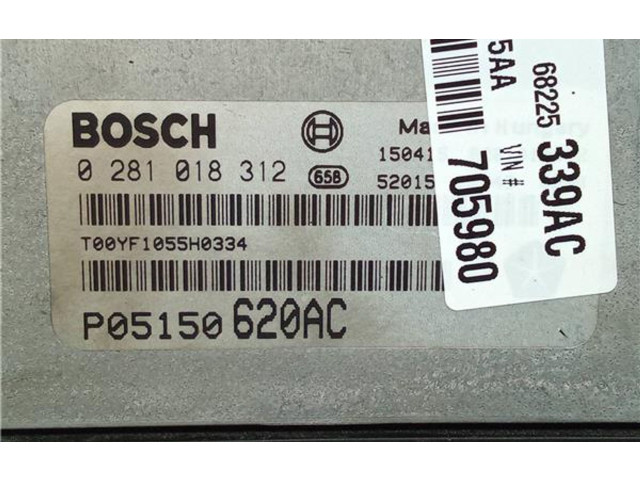 Блок управления P05150620AC, 0281018312   Fiat Freemont