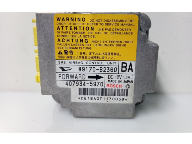 Блок подушек безопасности 89170B2360, 4079345970 Daihatsu Trevis
