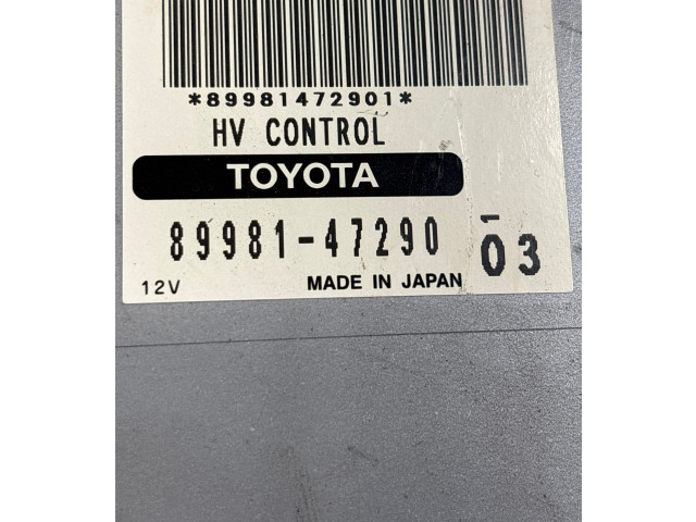 Řídící jednotka 8998147290, 8966147080 Toyota Prius (XW20) 2006