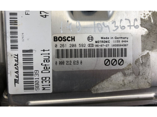 Řídící jednotka 0261208592, 980139 Maserati Quattroporte 2005