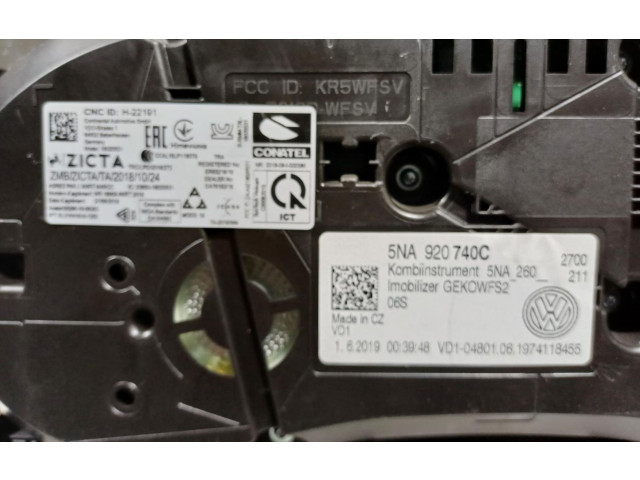 Přístrojová deska Volkswagen Tiguan 2019 5NA920740C