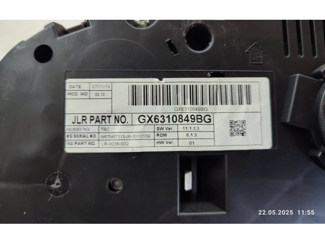 Панель приборов GX6310849BG Jaguar XF X260