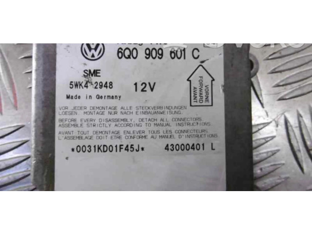 Блок подушек безопасности 6Q0909601C, CENTRALITAAIRBAG Skoda Fabia Mk1 (6Y)