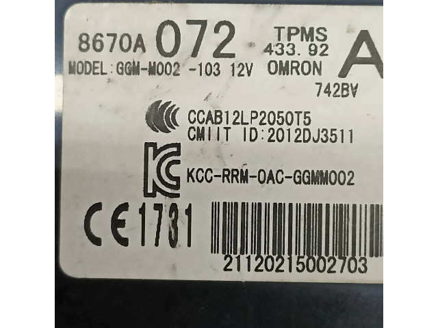 Блок управления 8670A072, CCAB12LP2050T5 Mitsubishi Pajero