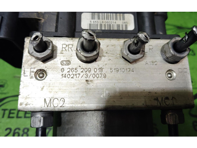 Pojistková skříňka Блок ABS 0265209018 Fiat Punto (199) 2014