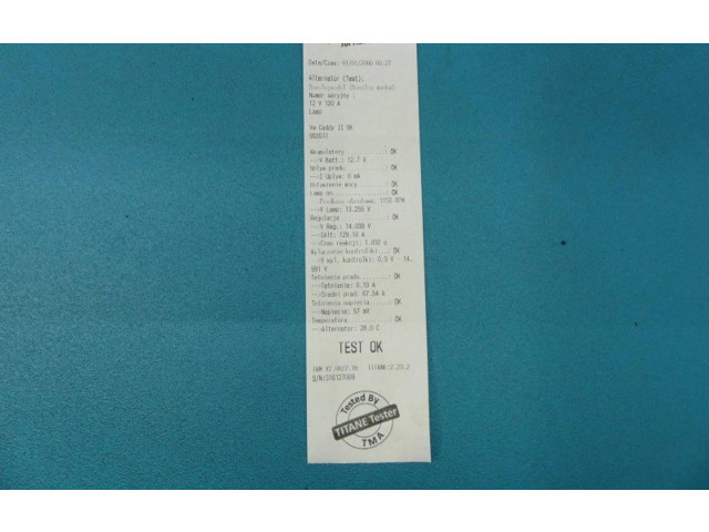 Генератор 0123505011, IMPRK955511 Volkswagen Caddy