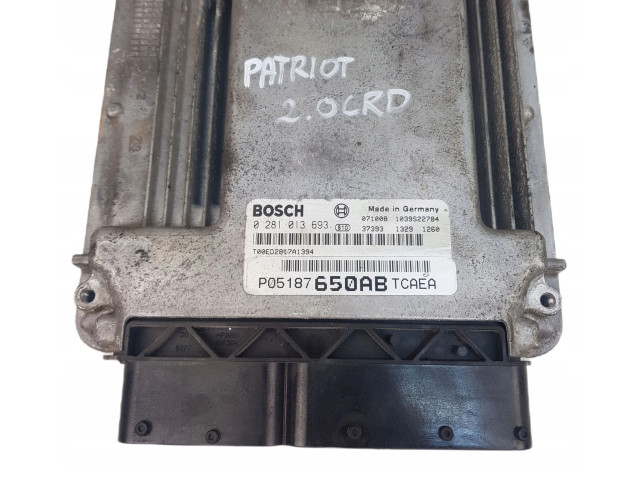 Блок управления двигателя 0281013845 Jeep Patriot