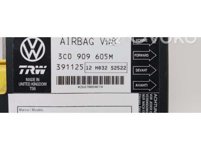 Блок подушек безопасности 3C0909605M, 391125   Volkswagen PASSAT B6
