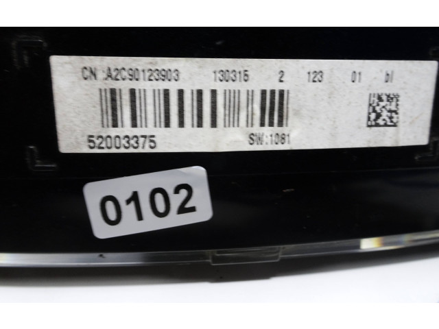 Панель приборов A2C90123903, 52003375   Fiat 500L       