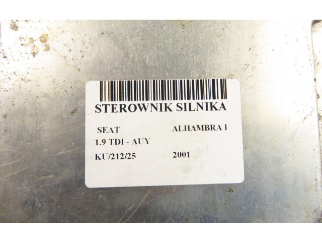 Řídící jednotka 0281010891, 038906019DQ Seat Alhambra (Mk1) 2001