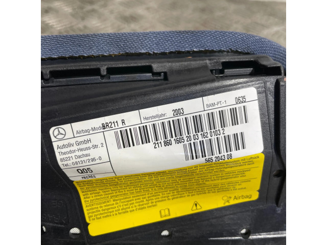 Подушка безопасности в сиденье 2118601605, 565204308   Mercedes-Benz E W211