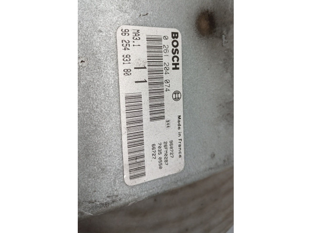 Блок управления двигателя 0261204074, 9625493180 Peugeot 306