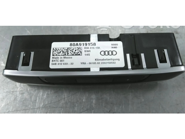 Блок управления климат-контролем 80A919158 Audi Q5 SQ5