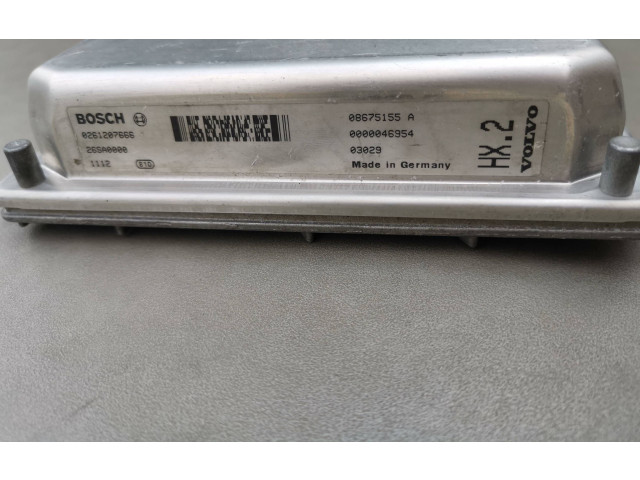 Блок управления двигателя 08675155A, 0261207666   Volvo S60
