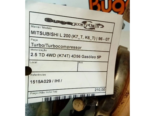 Турбина Mitsubishi L200 1515A029