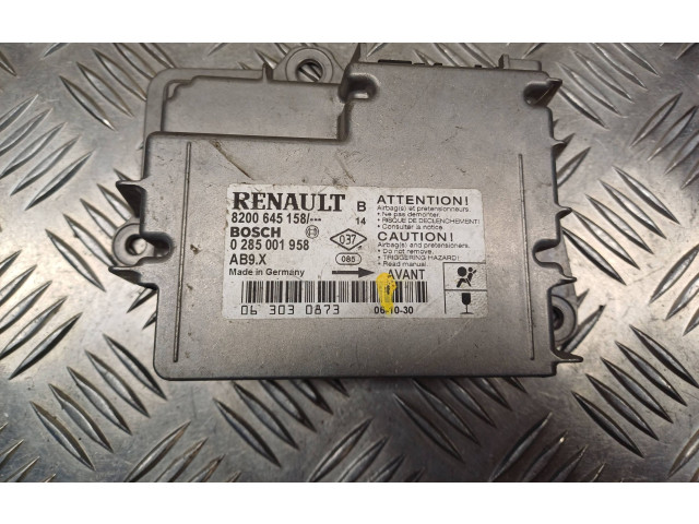 Блок подушек безопасности 8200645158, 0285001958 Renault Clio III