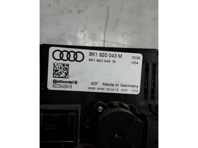 Блок управления климат-контролем 8K1820043M Audi A4 Allroad