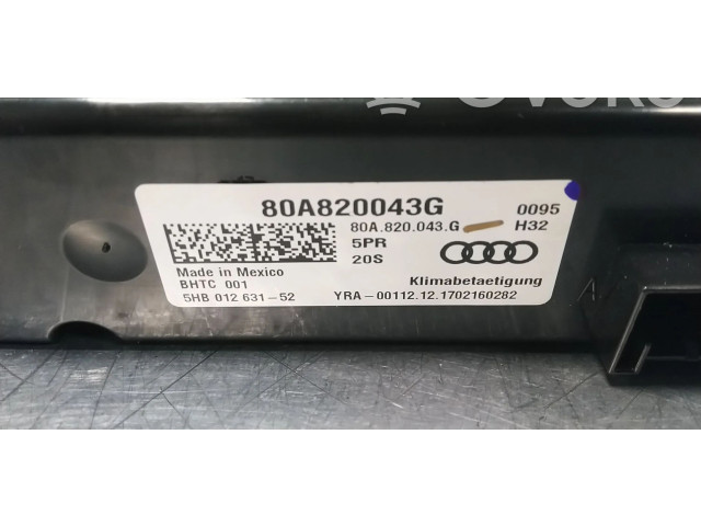 Блок управления климат-контролем 80A820043G Audi Q5 SQ5