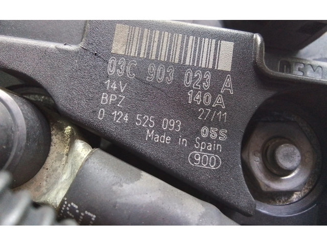 Генератор 03C903023A, 0124525093 Skoda Octavia Mk2 (1Z)
