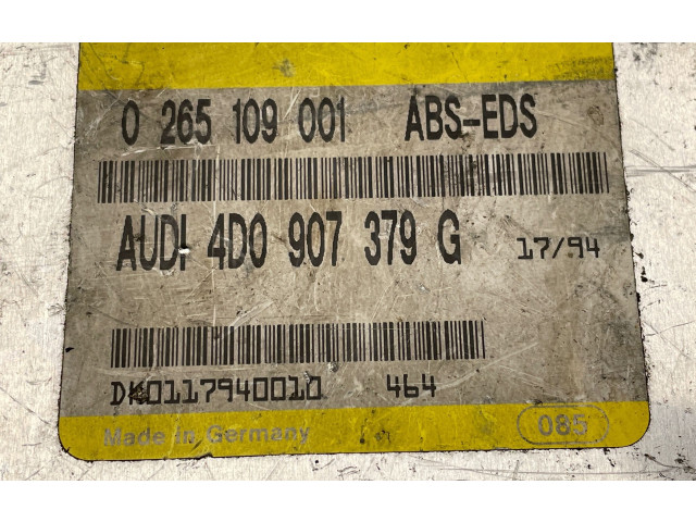 Блок управления АБС 4D0907379G, 0265109001 Audi A6 S6 C5 4B