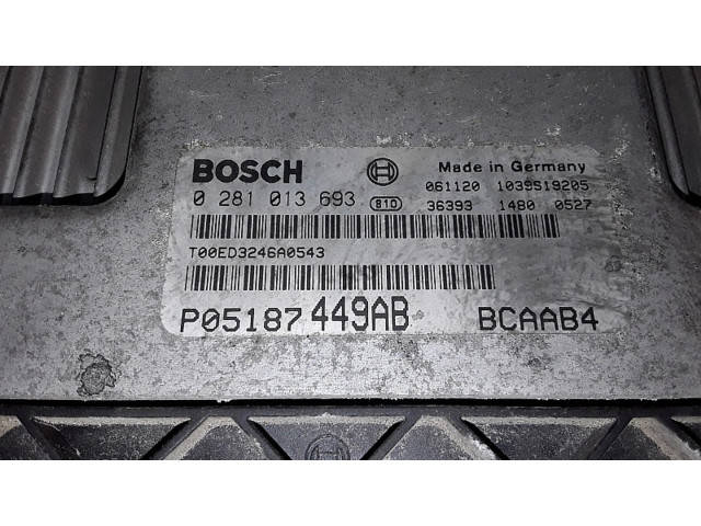 Řídící jednotka 0281013693 Dodge Caliber 2006