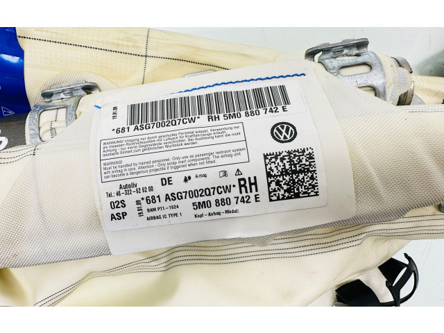 Боковая подушка безопасности 681ASG7002Q7CW, 5M0880742E   Volkswagen Golf Plus