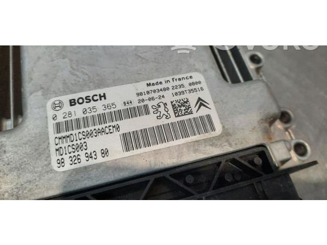 Řídící jednotka 9832694380   Citroen Berlingo 2020