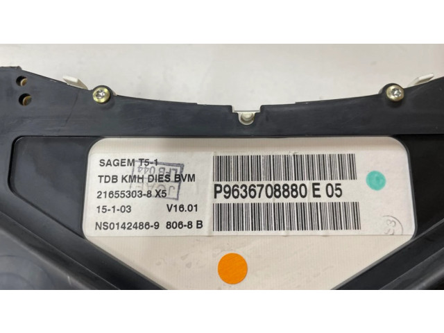 Přístrojová deska Peugeot 307 2002 216518625, P9636708880