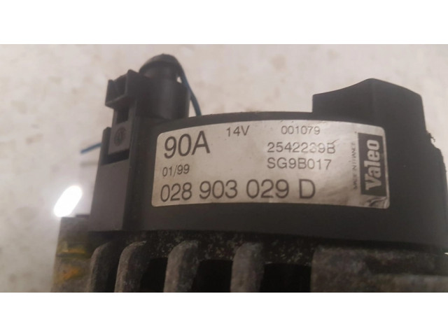 Генератор 028903029D, 2542239B Audi A4 S4 B5 8D 1.9