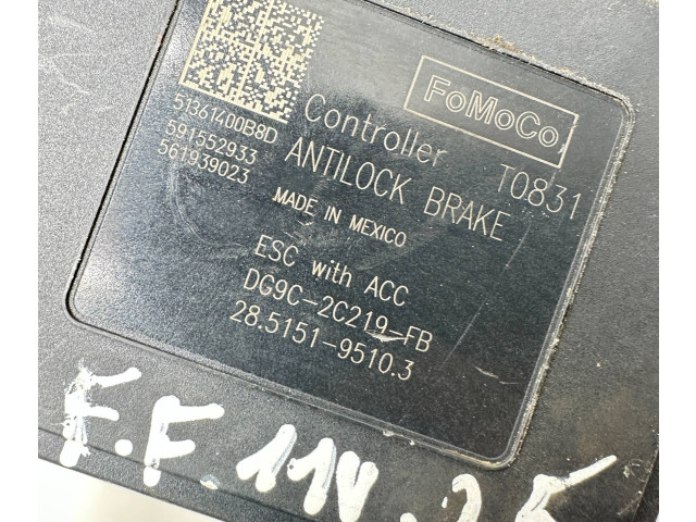 Блок АБС DG9C2C219FB, DG9C2C405FB   Ford  Fusion II  2013 -  года