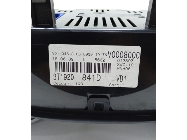 Přístrojová deska Skoda Superb B6 (3T) 2010 3T1920841D, V0008000