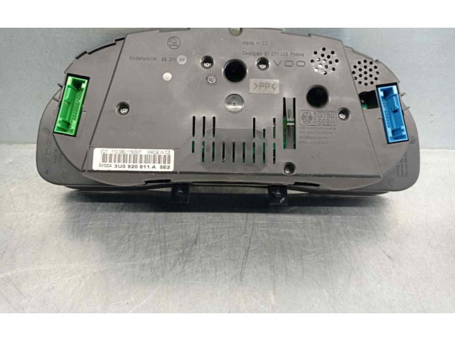 Geschwindigkeitsmesser Cockpit 3U0920811A, 110080116007 Skoda Superb B5 (3U)