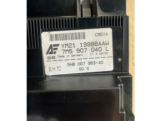 Блок управления климат-контролем 7M5907040L Ford Galaxy