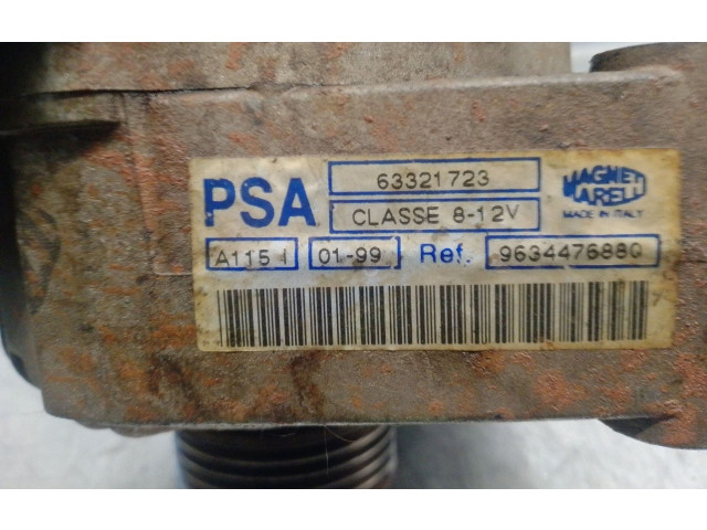 Генератор 9634476880, 63321723   Citroen Saxo      