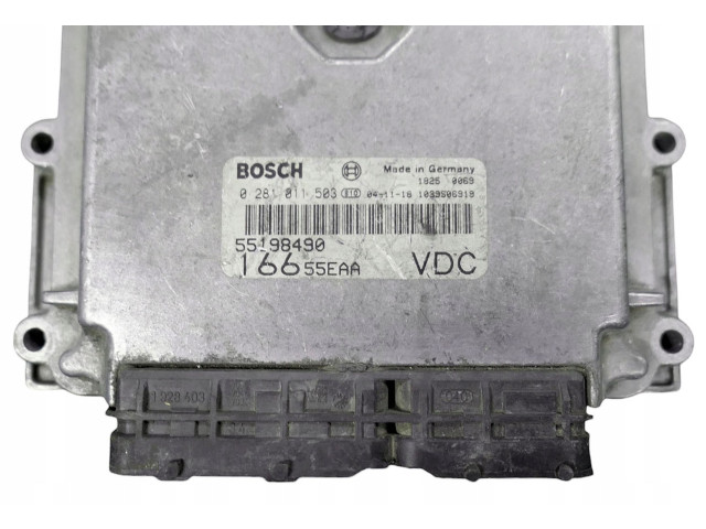 Řídící jednotka 55198490, 0281011503 Alfa Romeo 166 2002