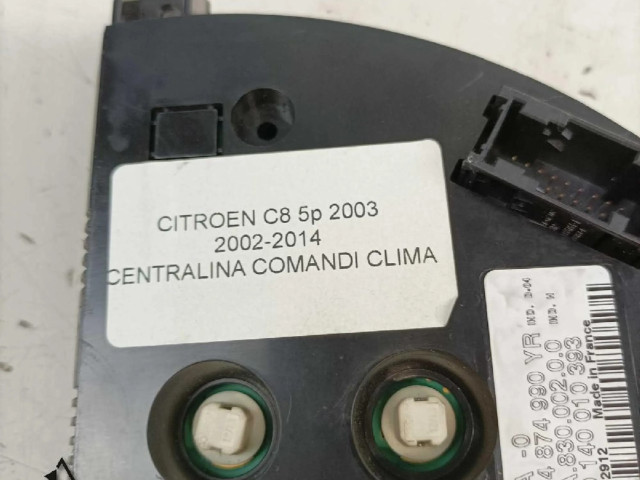 Блок управления климат-контролем 14874990YR, 9140010393 Citroen C8