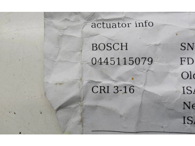 Vstřikovač 0445115079, CRT316 Audi A6 Allroad C6 ASB