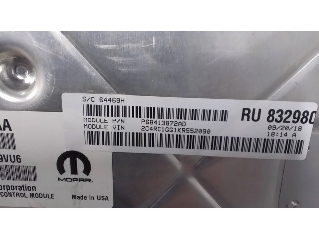 Řídící jednotka P68413872AD, A2C73312900 Chrysler Pacifica 2019