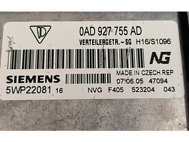 Řídící jednotka 0AD927755AD Porsche Cayenne (9PA) 2005