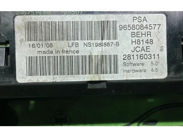 Блок управления климат-контролем 9658084577 Citroen C4 I