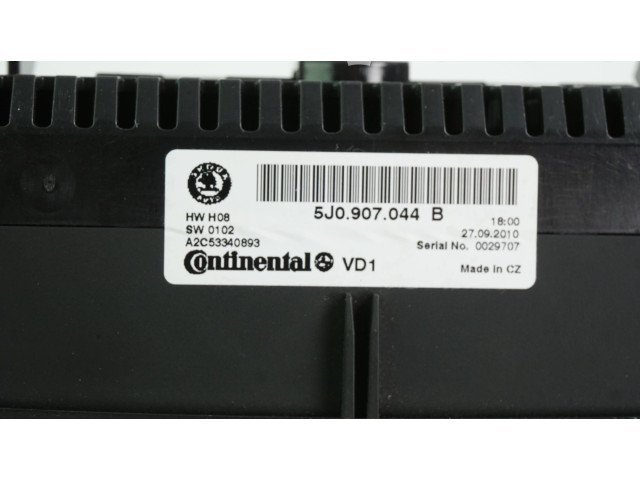 Блок управления климат-контролем 5J0907044B   Skoda Fabia Mk2 (5J)