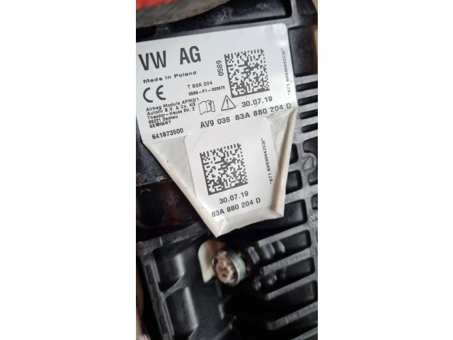 Подушка безопасности пассажира 83A880204D, 641873500 Audi Q3 F3