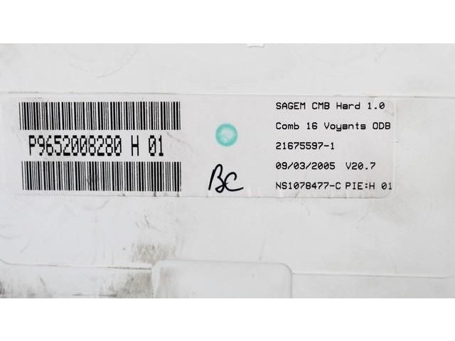 Панель приборов 9652008280   Citroen C2       